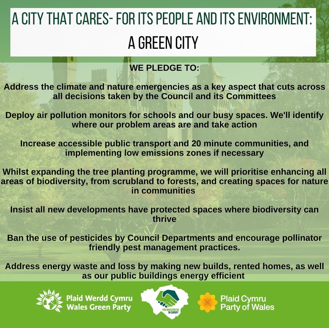 Cardiff, Vale, and Valleys Green Party tweet media