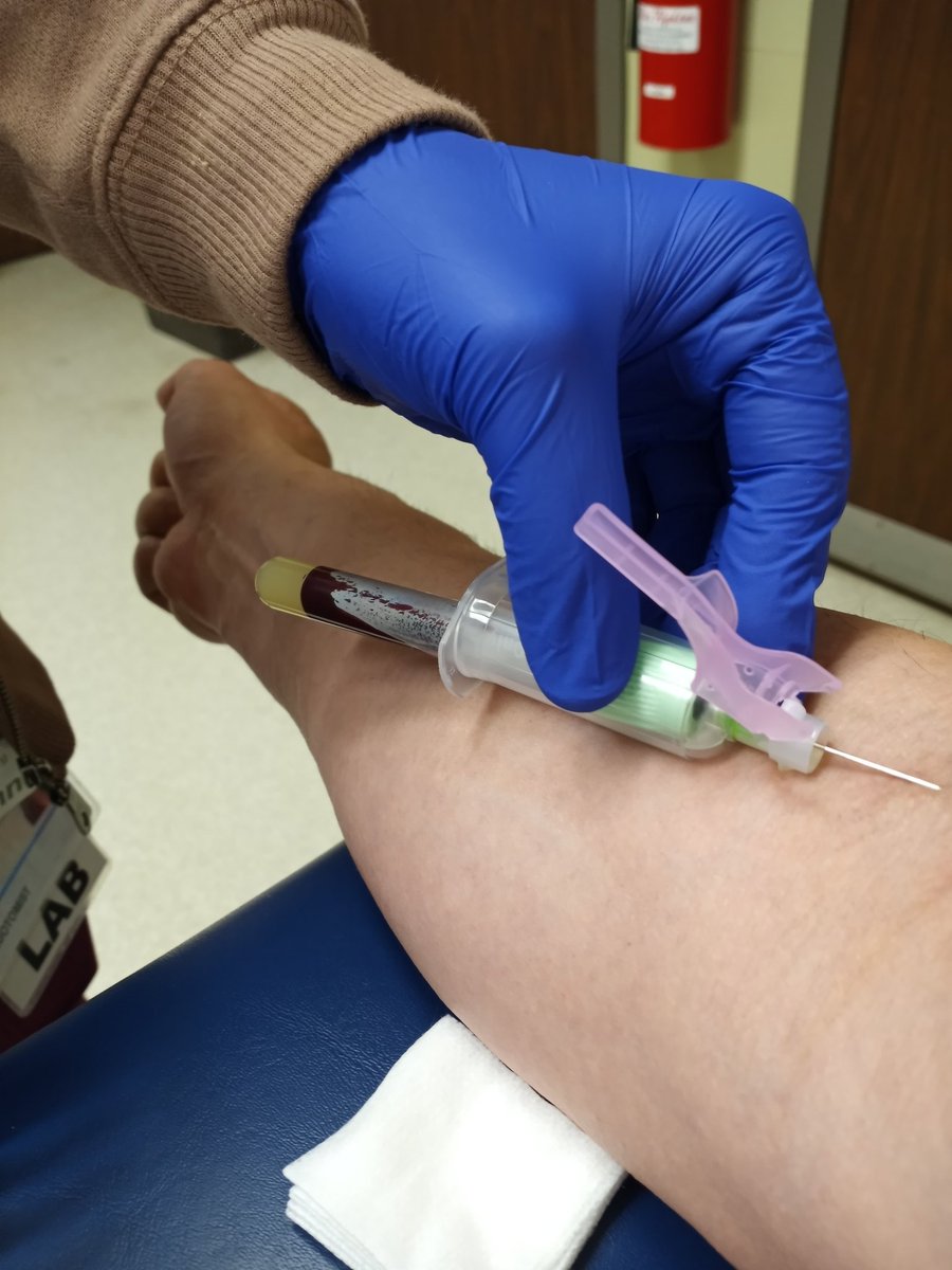 PumpAdrenaline's tweet photo. Bloodwork this morning.  Feel good hope all the levels come back where they want them.
#transplant #hospital https://t.co/pmzAKEJ1Eh