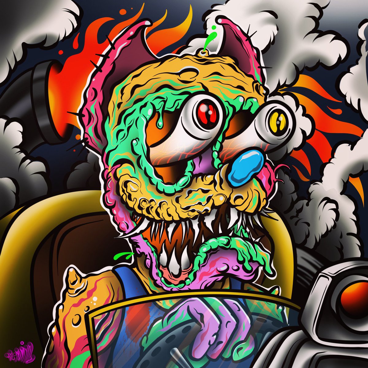 <a href="/nftvisual/">NFT Visual</a> <a href="/head_inferno/">😈GIP🐈‍⬛</a> is killing it with his 1/1s in the <a href="/NFTToonVerse/">TOONVERSE</a> project!
#NFTCommunity #NFTs #art