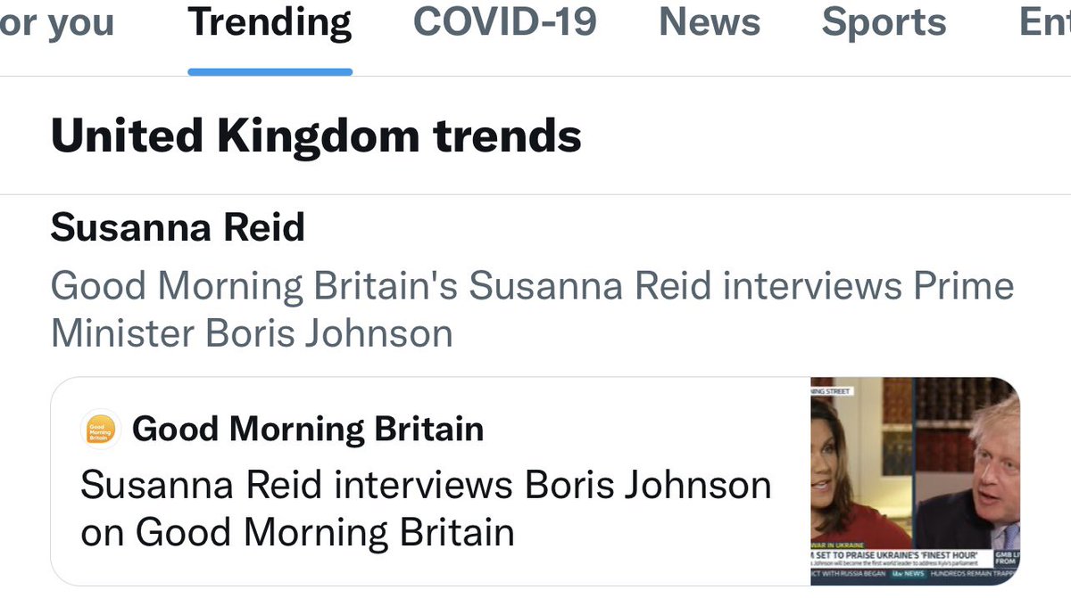 Great to see <a href="/susannareid100/">Susanna Reid</a> trending today , what a great job she did #legend