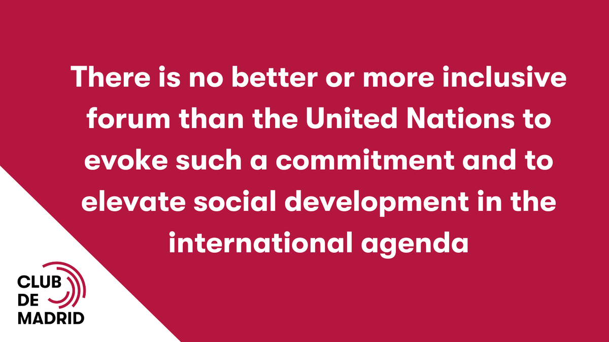 ClubdeMadrid's tweet photo. World Social Summit is an opportunity for shared decision making, engaging and including a wide range of voices and participation of the Global South and most marginalised groups

Check out our proposals: https://t.co/K0ZoTEEWYK

#Summit4SocialDev
#OurCommonAgenda https://t.co/PVtH87qDAf