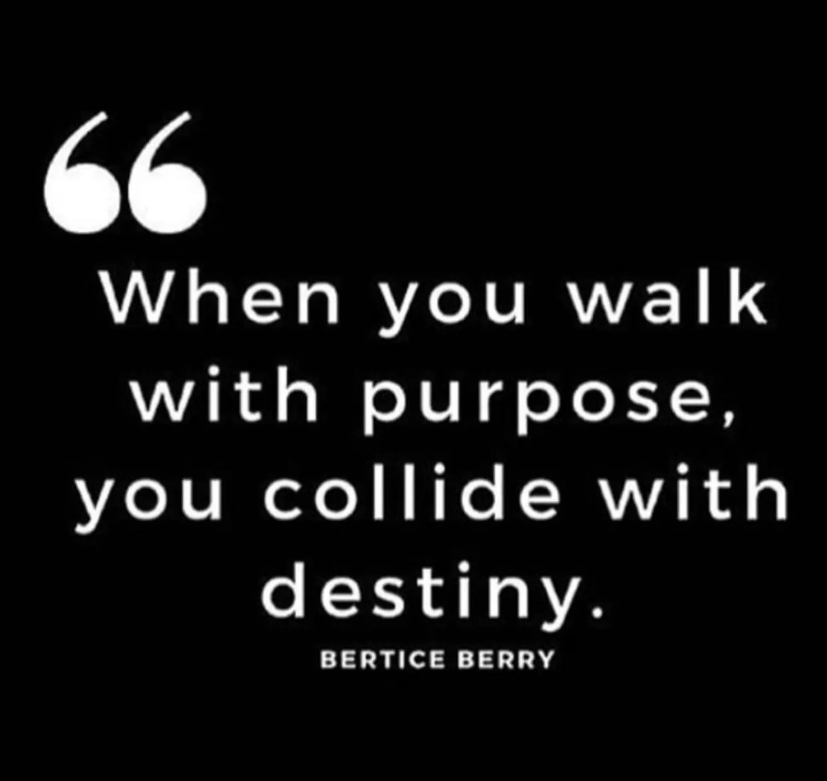 JodiLivon's tweet photo. When you walk with purpose. #BerticeBerry #purpose #tuesdaymotivations  https://t.co/Or8ZXA8e5T