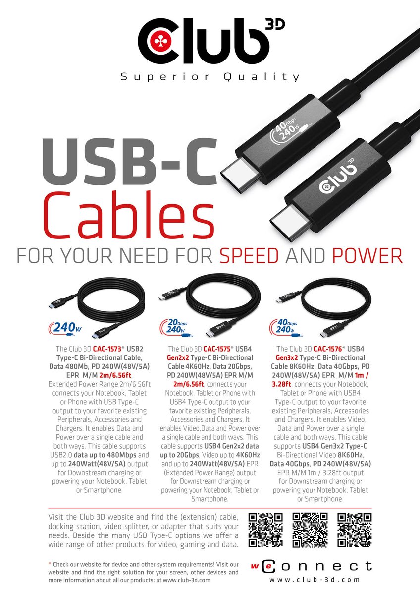 TomsHardware_Fr's tweet photo. #peripheriques
Les premiers câbles USB-C 240 W arrivent
https://t.co/Vv1viiDA2j
En attendant les appareils et chargeurs prenant en charge une telle puissance.… https://t.co/W8eGqoPgsY