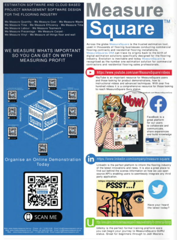 CFJMagazine's tweet image. Measure Square Corp. informs its followers of the latest innovations and news across its social media platforms 👇
ow.ly/GbTb50IJ03k
#flooring #estimationsoftware #floors #flooringindustry