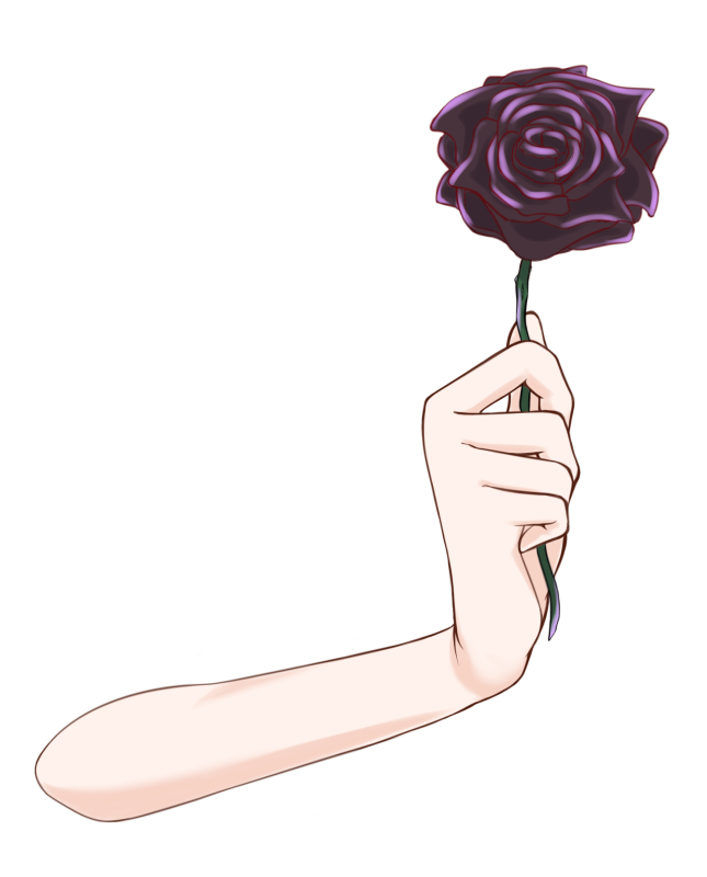 Vtuber素材 】 薔薇を持つ腕の素材になります🌹 格好よく決めたり