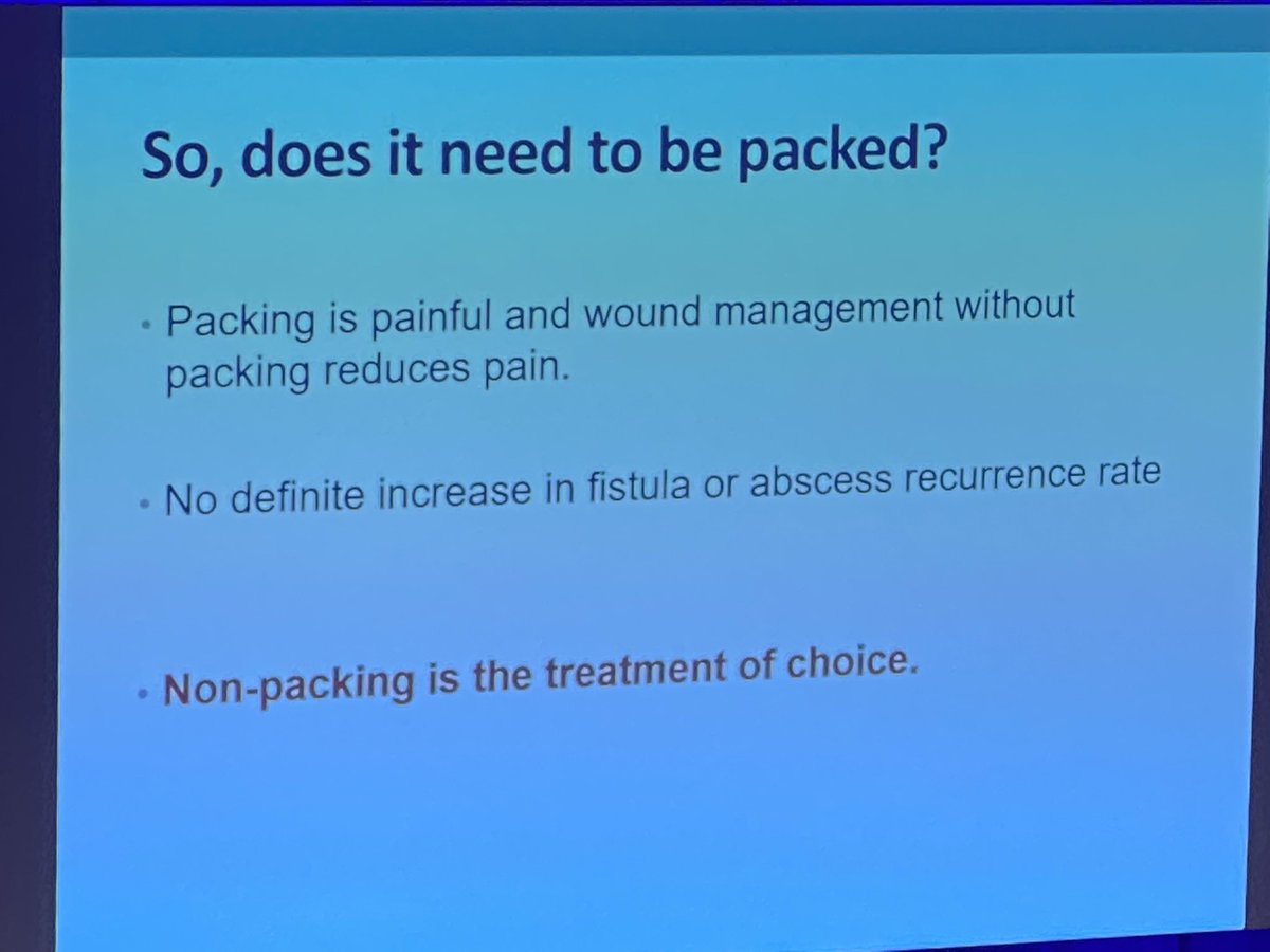 Michael Wilson (@wilsonmsj) on Twitter photo First game changer at #ASGBI2022? <a href="/PPAC2Trial/">PPAC2Trial</a> demonstrates packing of #perianalabscess is NOT necessary. Costly, no difference in packing vs no packing.
Marvellous! First game changer at #ASGBI2022? <a href="/PPAC2Trial/">PPAC2Trial</a> demonstrates packing of #perianalabscess is NOT necessary. Costly, no difference in packing vs no packing.
Marvellous!