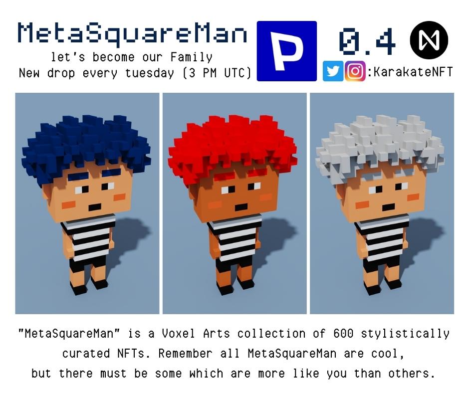 KARAKATEnft's tweet photo. MetaSquareMan First Drop!!!
:
All MetaSquareMan are cool, but there must be some which are more like you than others
:
Start Price >> 0.4 Near
https://t.co/4l3KgMtyfH
:
#nftart #nftartist #nftdrop #nftcollectors #Pixelnft #paras #cryptoart #digitalart #tradingcards #NFTs #NFTDrop https://t.co/8Cg6rv4okD