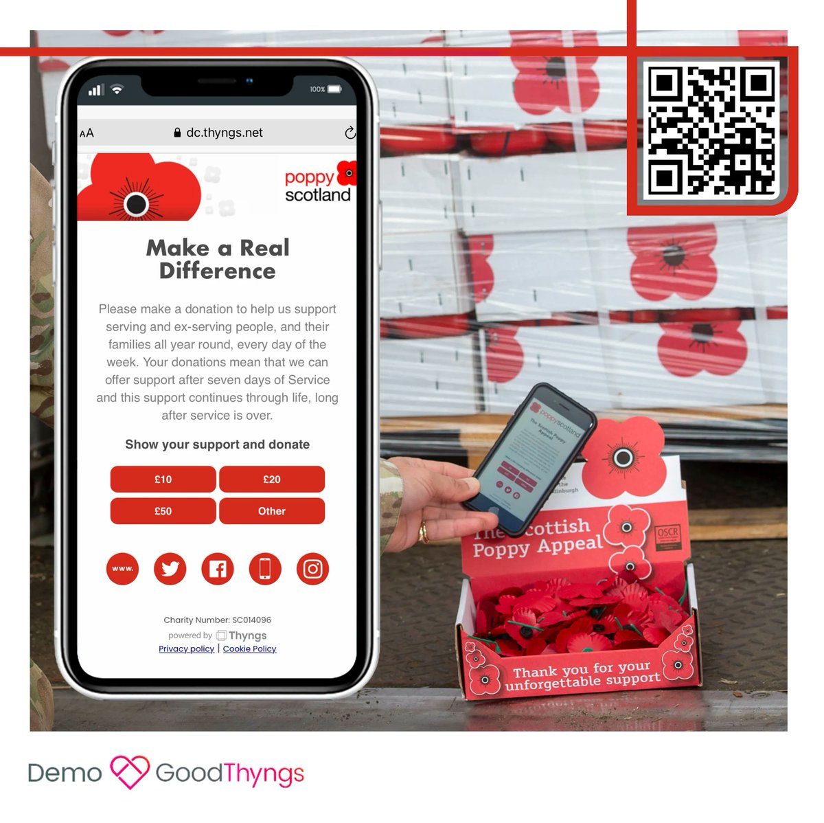 The Good Thyngs platform provides you with the digital tools you need to engage supporters and collect cashless donations from anywhere. And you don’t need a card terminal or tablet to distribute and safeguard, either! 

#DemoTuesday #TransformationTuesday #DoMoreGoodThyngs