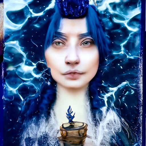 mandyland_viz's tweet photo. GM~~ "Tarot Polaroid portrait" makes beautiful things happen with your character creation. I love how it put a cup with the water elemental. 

Ace of cups 🧘🏼‍♀️🔮

#batbot #diffusion #tarot #characterdesign #AIart #aiartcommunity #art #aiartist #ArtOfTheDay https://t.co/A2Xp0xX4pI