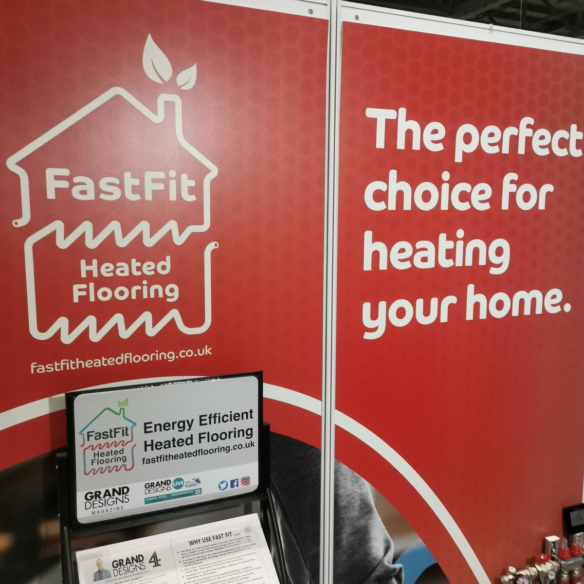 Come and see us <a href="/granddesigns/">granddesigns</a> this week to discuss all your 🔥 Heated Flooring needs @ExCeLLondon