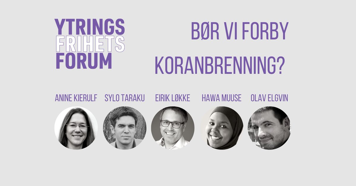 Human-Etisk Forbund (@humanetisk) on Twitter photo Vi tar opp et brennhett tema i neste #ytringsfrihetsforum Bør vi forby koranbrenning? Torsdag 12.mai på Pressens hus i Oslo.  <a href="/anineki/">Anine Kierulf</a> kommer, kommer du? fb.me/e/39GXfgh7m Vi tar opp et brennhett tema i neste #ytringsfrihetsforum Bør vi forby koranbrenning? Torsdag 12.mai på Pressens hus i Oslo.  <a href="/anineki/">Anine Kierulf</a> kommer, kommer du? fb.me/e/39GXfgh7m