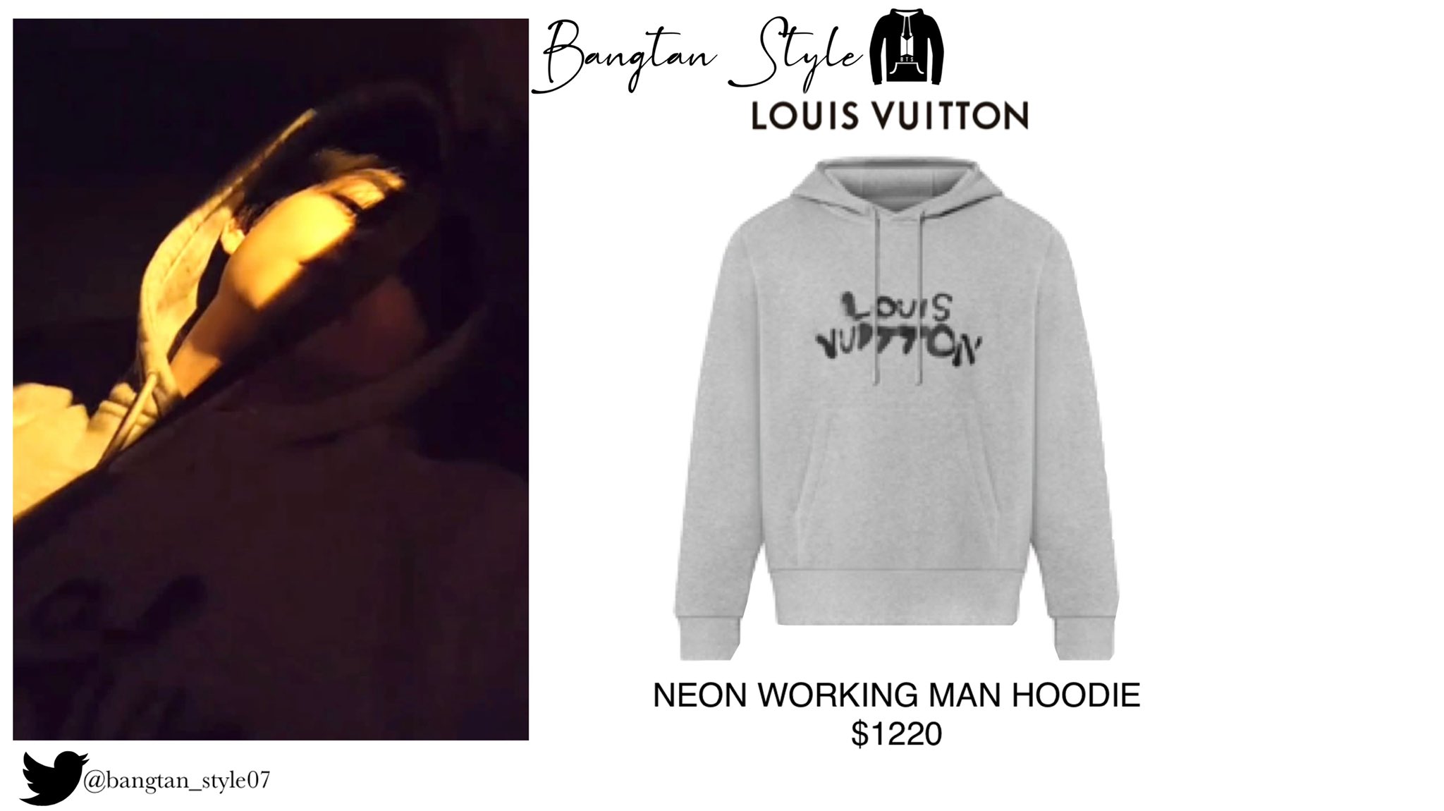 Bangtan Style⁷ (slow) on X: Weverse Post 211024 Seokjin wears LOUIS VUITTON  Inside Out T-shirt ($645). #JIN #BTS @BTS_twt  / X