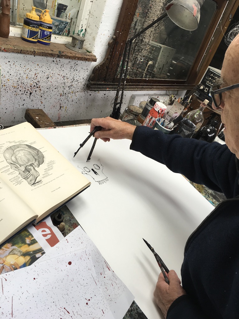 SteadmanArt's tweet photo. Behind the scenes for @supremenewyork
#skulls #compasswork #thedevilsinthedetail #ralphsteadman #collaboration https://t.co/px93ovZrzZ