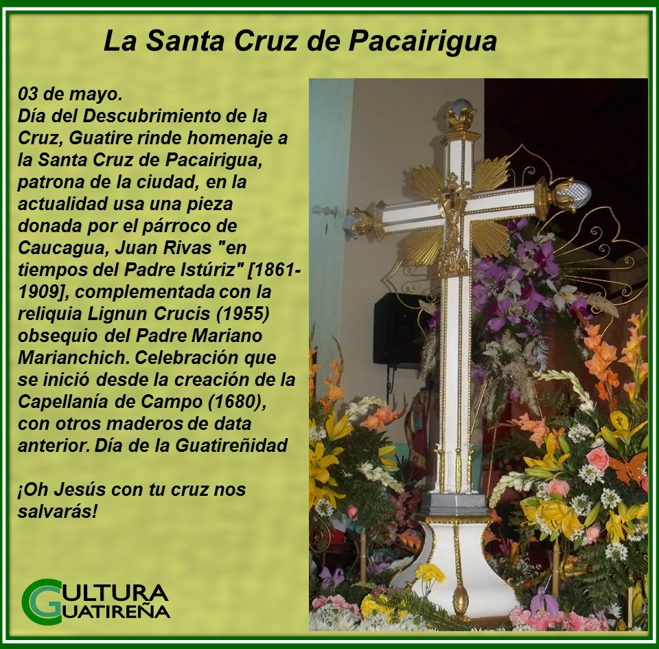 juancolina101's tweet photo. 03 de Mayo en Guatire, dia de reencuentros y celebraciones, día de tomar impulso hacia cosas mejores...

#Venezuela #Miranda #Guatire
#cultura #Pacairigua
#SantaCruz
#patrona
#03deMayo
#homenaje
#reencuentro
#CulturaGuatireña https://t.co/GPwqH1YrI4