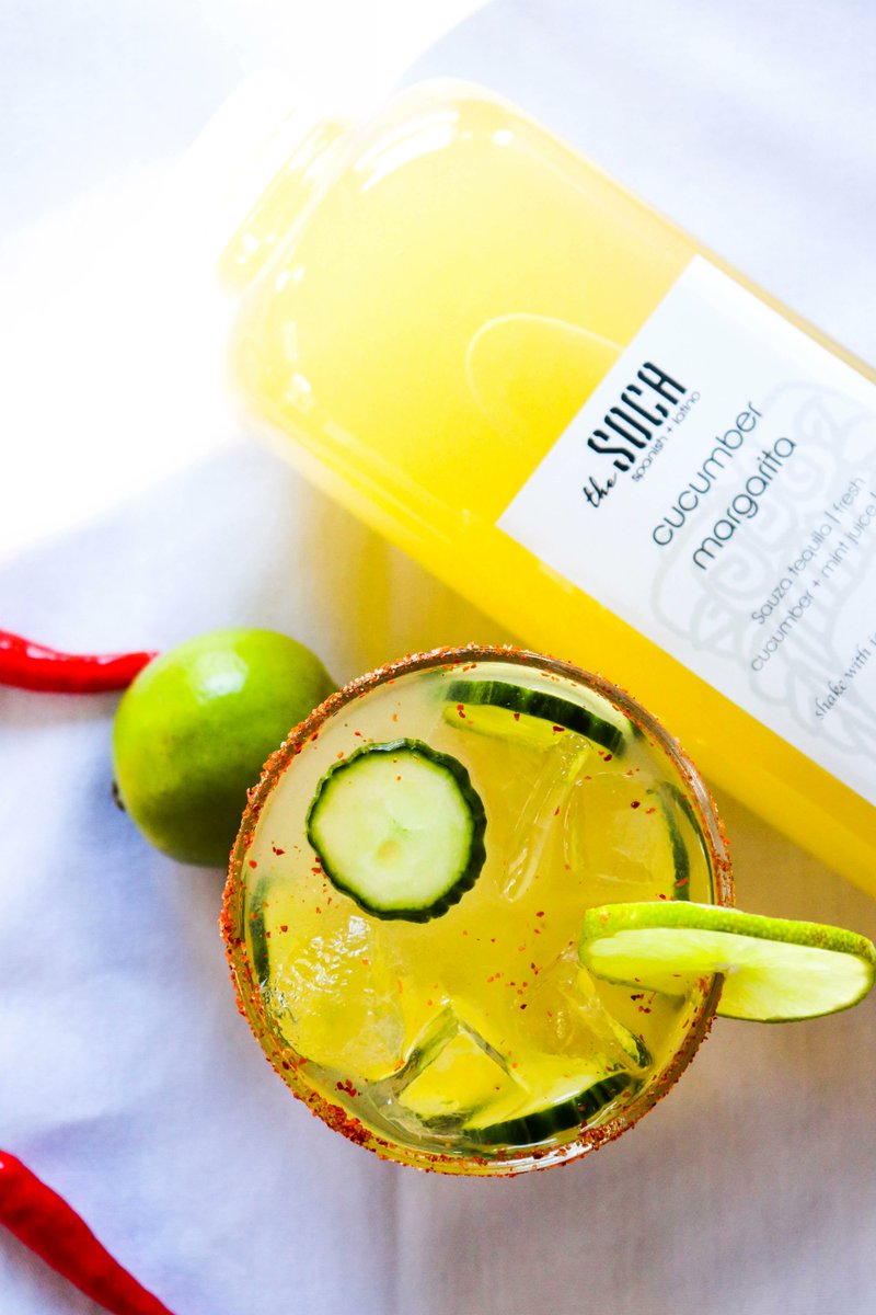 Thesocakitchen's tweet photo. Cucumber Margaritas anyone? 🙌 🙌 🙌 https://t.co/YyB3Xe0OcQ
