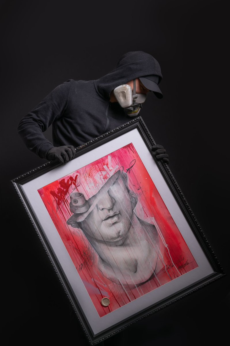 GuelDoIt's tweet photo. Framed "Pink Marble" original drawing by Guel Do It is available.

• Year: 2020
• Edition size: 1
• Size: 65 x 50 cm
• Characteristics: Spray paint, markers, acrylics and graphite on 300 gsm Canson Montval paper
• Embossed with ‘Guel Do It MCMXCV' logo and wax stamp https://t.co/kL9mcGDFHe