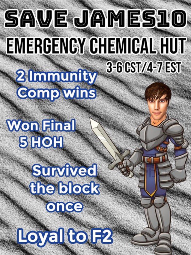 James_shan11's tweet photo. Public vote coming up later today. 3-6 CST/4-7 EST Save me please! https://t.co/EWR579SwHr