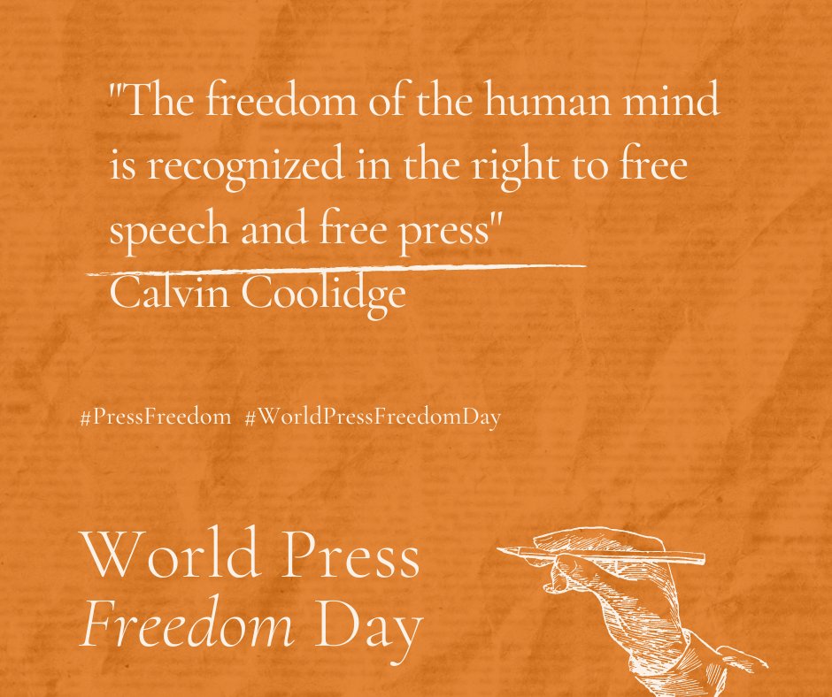 Happy World Press Freedom Day!
Freedom in its deepest and most humane meaning is what we need today!
