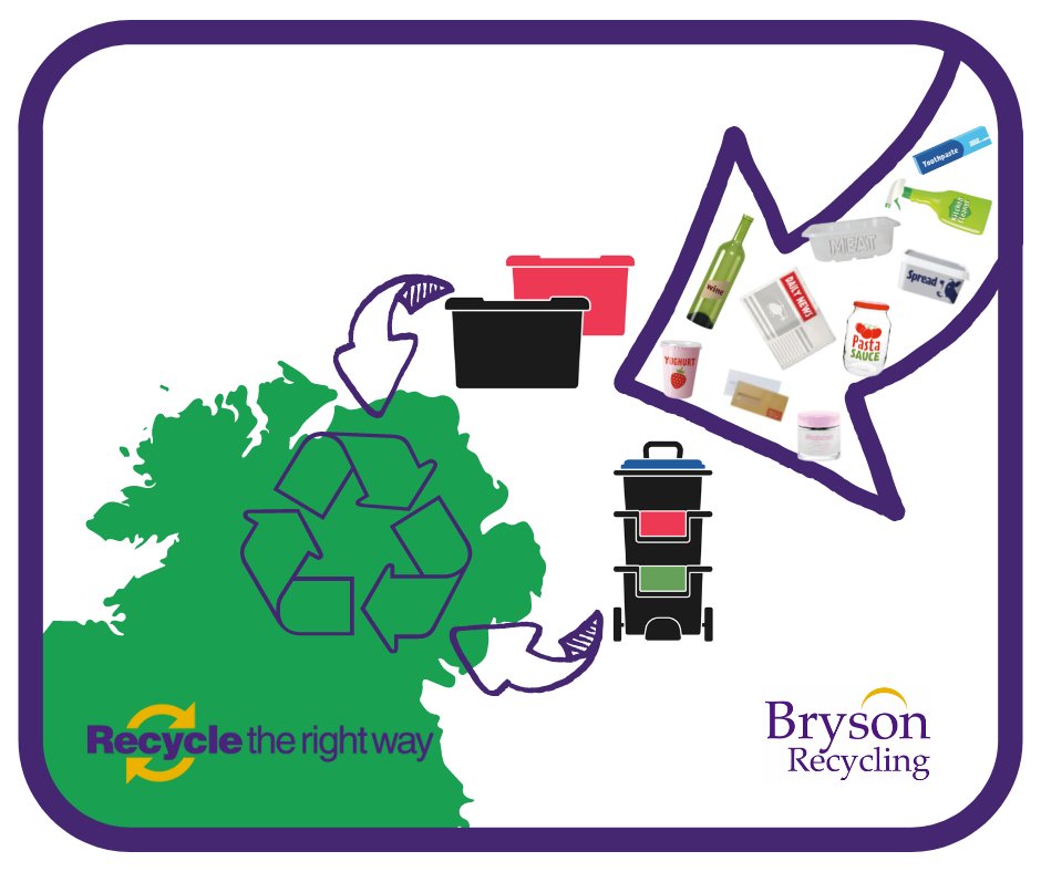 BrysonRecycling's tweet photo. Sorting your recycling at home greatly improves the quality of the materials collected. We then recycle everything possible with remanufacturers in Northern Ireland. This creates local jobs, boosts the local economy, and helps reduce our environmental impact. #RecycleTheRightWay https://t.co/OF5lo3ejgI