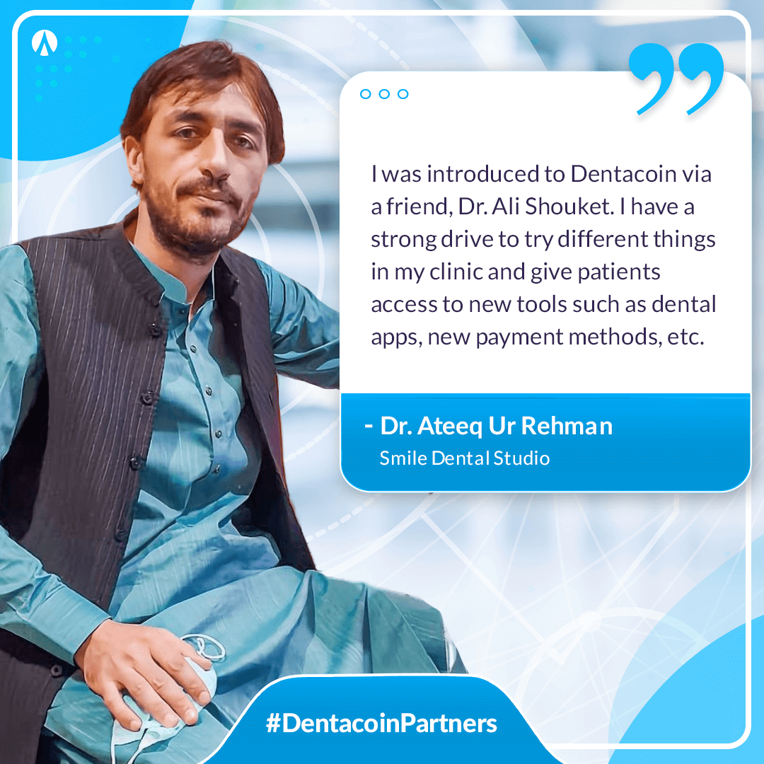 dentacoin's tweet photo. 👉 One of the best ways to improve patient satisfaction is by adopting new technology, shares our new partner Dr. Shouket.
🤩 When he got introduced to #DCN via a friend, it did not take him long time to realize all the positive outcomes of the network.
👉https://t.co/AGKF571aho https://t.co/nZ7fXVdr8h