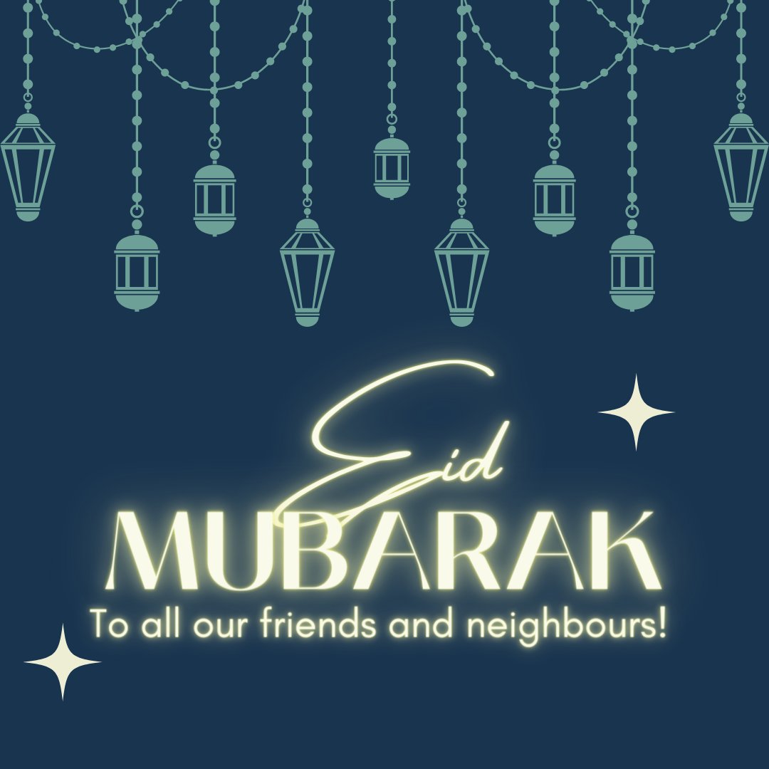 Eid Mubarak from all of us at Pollokshields Development Agency! May it be a time of peace, prosperity, and good food!