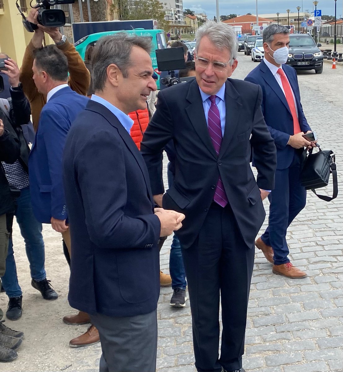 Honored to join <a href="/PrimeministerGR/">Prime Minister GR</a> Mitsotakis ahead of his visit to Washington to celebrate launch of the Alexandroupoli FSRU. This important project is a model of regional cooperation and key to diversifying away from Russian gas in a critical part of Europe. <a href="/EnergyAtState/">EnergyAtState</a>