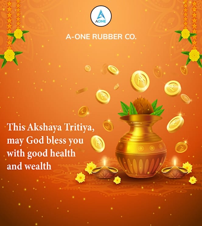 " May Lord vishnu bless you all with wealth &amp; prosperity on the occasion of Akshaya Tritiya "

#aonerubber #rubberrollers