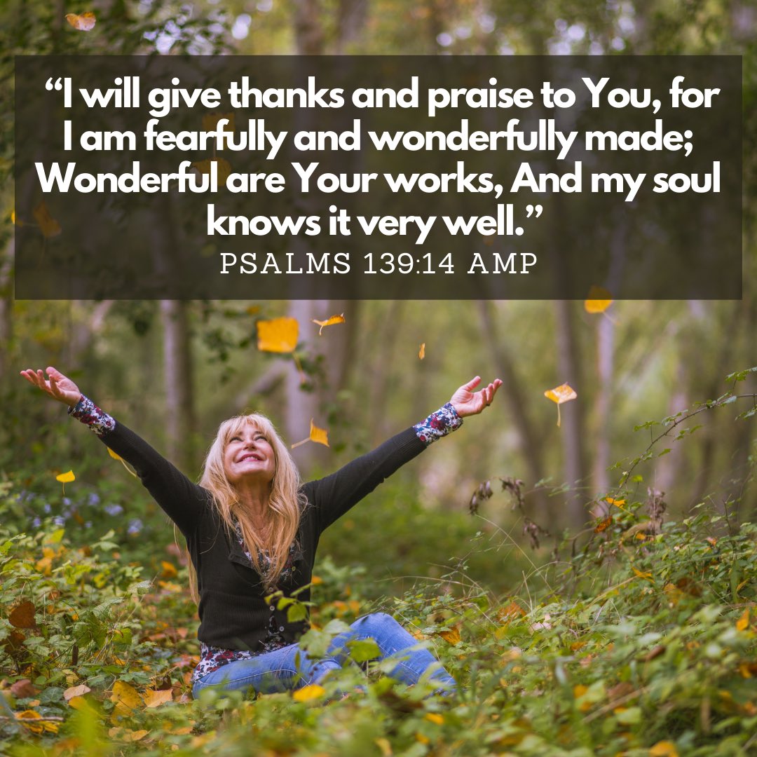 we_are_the_clay's tweet photo. “I will give thanks and praise to You, for I am fearfully and wonderfully made; Wonderful are Your works, And my soul knows it very well.”
Psalms 139:14 AMP
.
.
#psalm139v14 #givethanks #praise #fearfullywonderfullymade #wonderful #mysoul #godknows #encouragingbibleverses https://t.co/VTUqc8yt7q