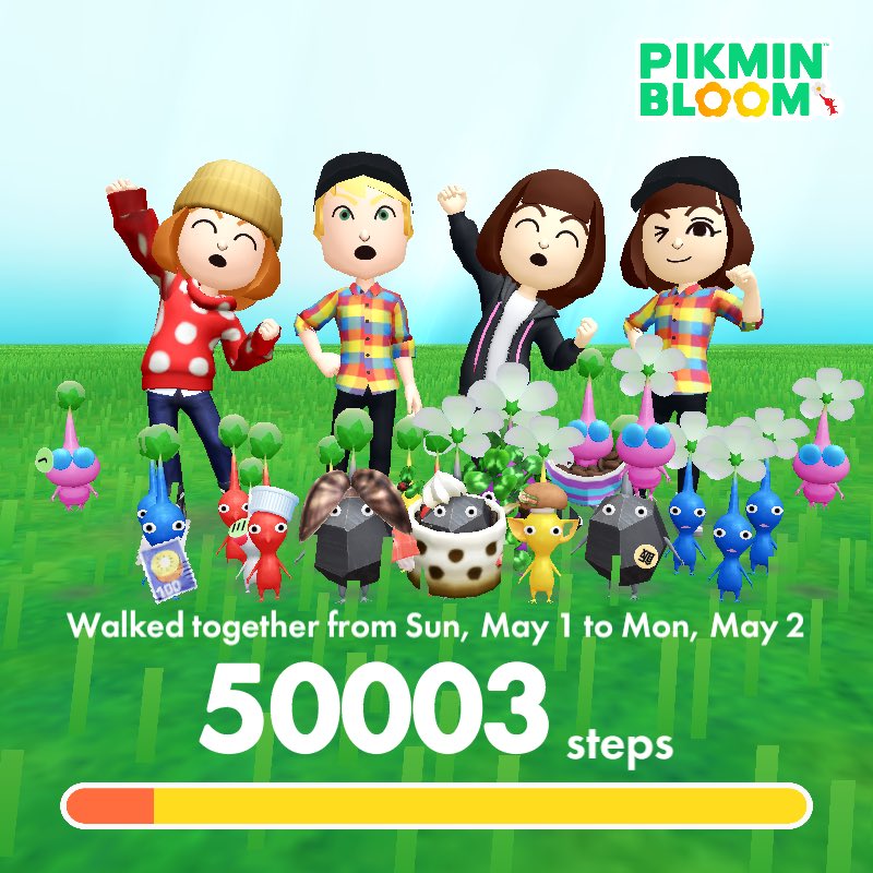 JohnnyTourz's tweet photo. Wow we umm…. Crushed it?
#Pikmin #PikminBloom #Niantic #PikminChallenege #ChallenegeMe https://t.co/m0gBfeli8Y