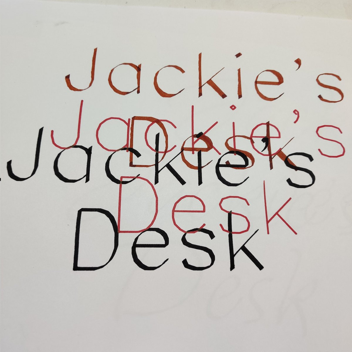 jackie_pease's tweet photo. Trying out Hershey and SVG fonts on the pen plotter at @DoESLiverpool yesterday, with the idea of making personalised signs (possibly for #LpoolMakeFest) - the ones I've tried so far don't seem to work well at this size, as they're made up of straight line segments. https://t.co/BOVExmFkEz