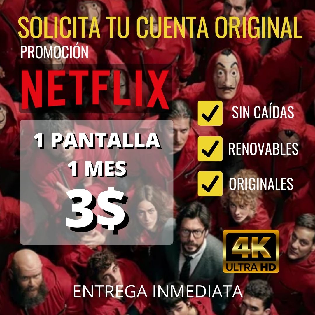InversionesLyG2's tweet photo. Activa y recarga TU CUENTA NETFLIX *ORIGINALES* A TU NOMBRE

*Somos tienda física, estamos ubicados en Sierra Maestra Calle 12 entre av 16 y 17. Local #09, frente al Colegio Marie Poussepin, al lado de la cabaña del mango. 

Whatsapp: 0414-0703104. https://t.co/29vdODxyFM