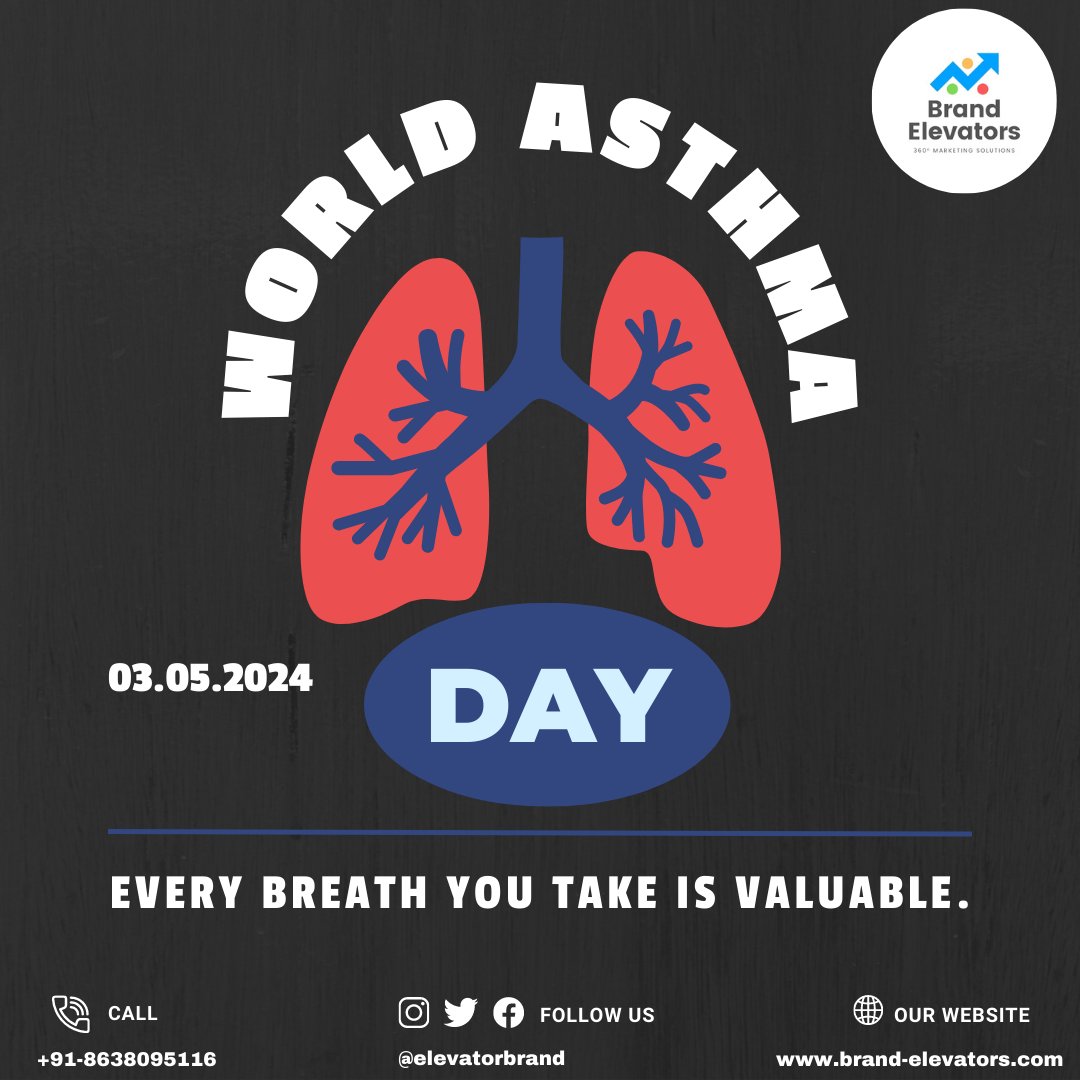 elevatorbrand's tweet photo. Every breath you take is valuable.
WORLD ASTHAMA DAY
#worldasthamaday #brandvisibility #brandelevators #brandbuilding #branding #rebranding #digitalmarketingservices #digitalmarketingnearme #brandpositioning #websitedevelopment #websiterevamp #seo #socialmediamarketing https://t.co/O6aWH5UxIU