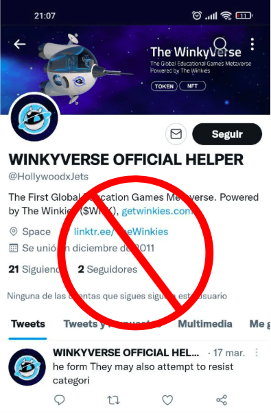 TheWinkyverse_'s tweet photo. Please be careful with Scams and Fake Accounts ‼️

We only have one official page on Twitter: @thewinkies1 

Please report and block suspicious pages🙏 https://t.co/nQMEJL2enJ