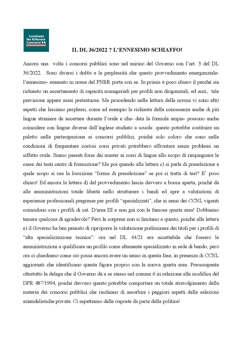 Ancora sui concorsi? #ugualiallapartenza <a href="/DaniloToninelli/">Danilo Toninelli</a> <a href="/mausantangelo/">Maurizio Santangelo</a> <a href="/NazarioPagano/">Nazario Pagano</a> <a href="/paolanugnes/">Paola Nugnes</a> <a href="/elio_vito/">Elio Vito 🇮🇹🇪🇺🇺🇸🏳️‍🌈🌍</a> <a href="/NFratoianni/">nicola fratoianni</a> <a href="/ManuelTuzi/">Manuel Tuzi</a> <a href="/AzzolinaLucia/">Lucia Azzolina</a> <a href="/Pinokabras/">Pino Cabras</a> <a href="/Sinistrait_/">Sinistra Italiana</a> <a href="/matteosalvinimi/">Matteo Salvini</a> <a href="/Mantero_PAP/">Matteo Mantero</a> <a href="/mariannamadia/">Marianna Madia</a> <a href="/ForzaItaliaSen/">Forza Italia Sen FI</a> <a href="/SenatoriPD/">Senatori Pd</a> <a href="/leledessi/">Emanuele Dessì</a> @Lega_Senat
