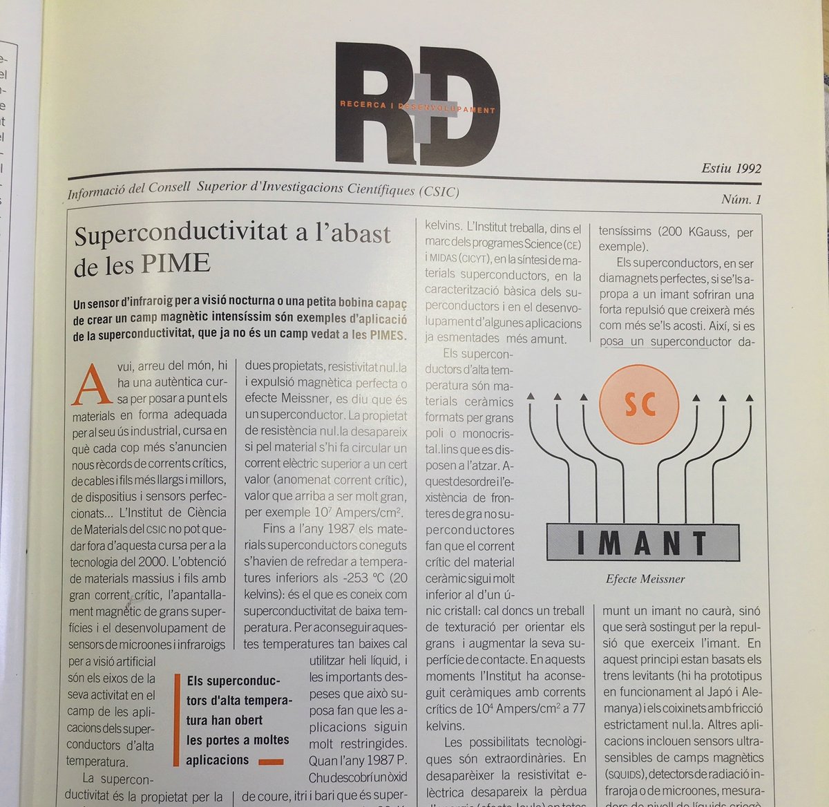 RmasD_csic's tweet photo. Entre ambas portadas han pasado 30 años. 
En la 1a, en papel y catalán. En la 2a, en versión electrónica y en tres idiomas: castellano, catalán e inglés. Queremos crecer y llegar a muchos más de vosotros. 
#ciencia #science #technology https://t.co/uoL8jurZtp