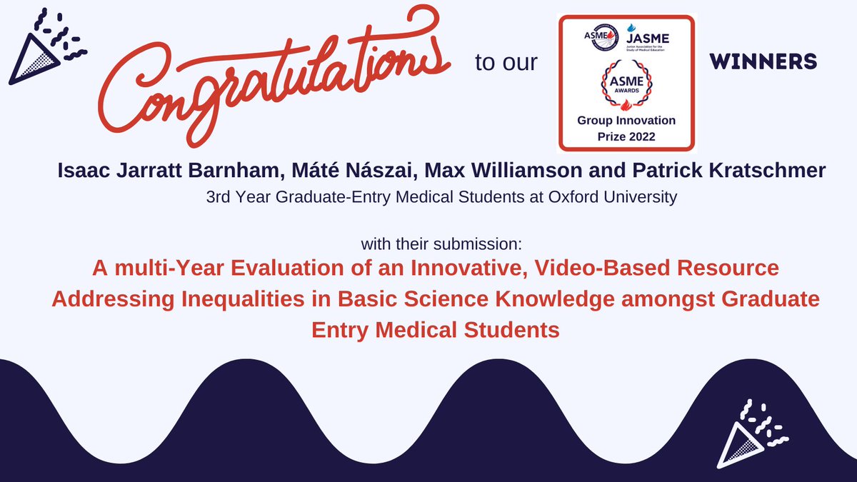 Association for the Study of Medical Education tweet media