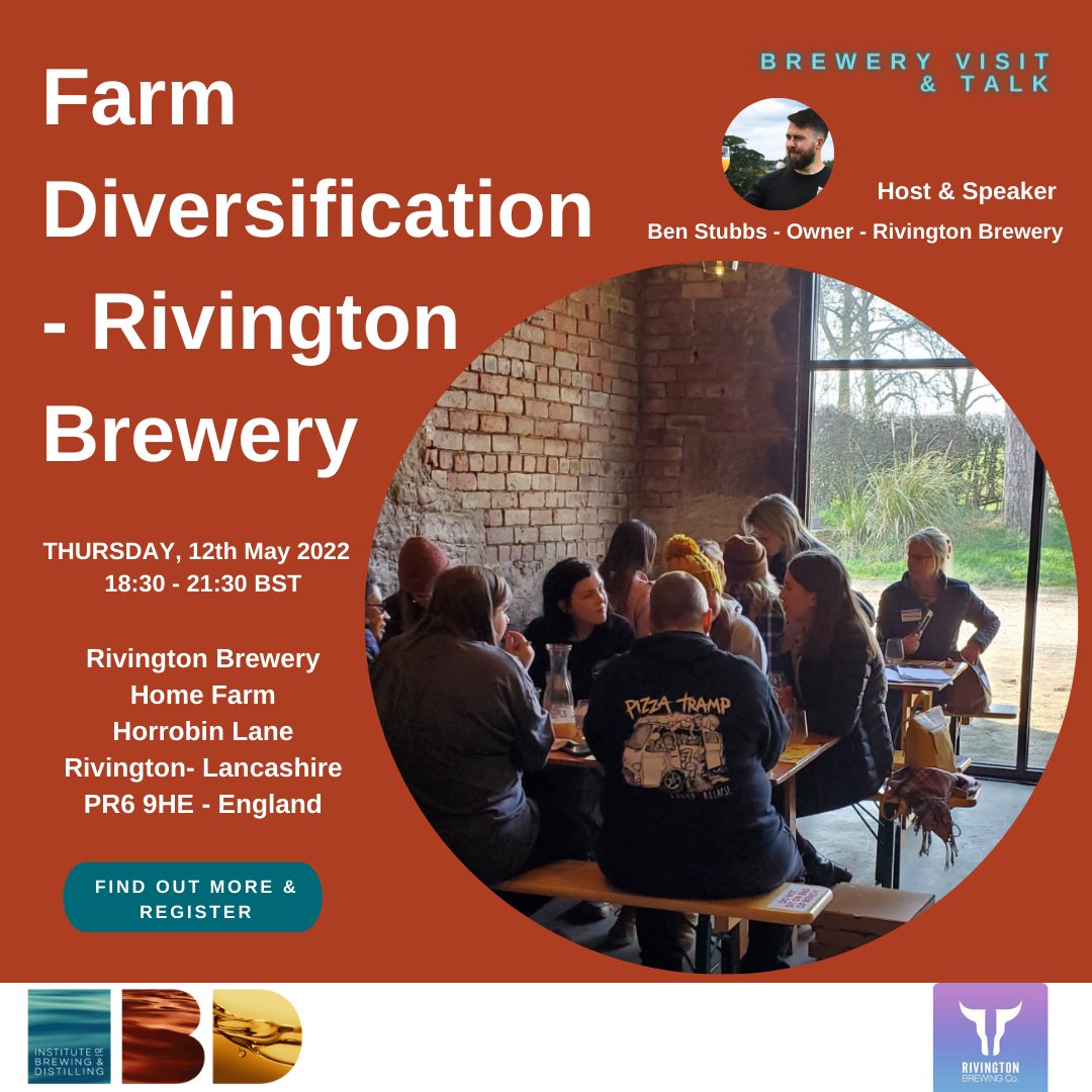 CIBDHQ's tweet photo. Are you based in the North of England and interested in #business #diversification in the brewing industry? 
Join us to visit Rivington Brewery in Lancashire. 
https://t.co/7R8btMo55Y

#farming #brewing #beer #breweres #taproom #freevisit # Lancashire #development #networking https://t.co/9VaJIQ1Iiq