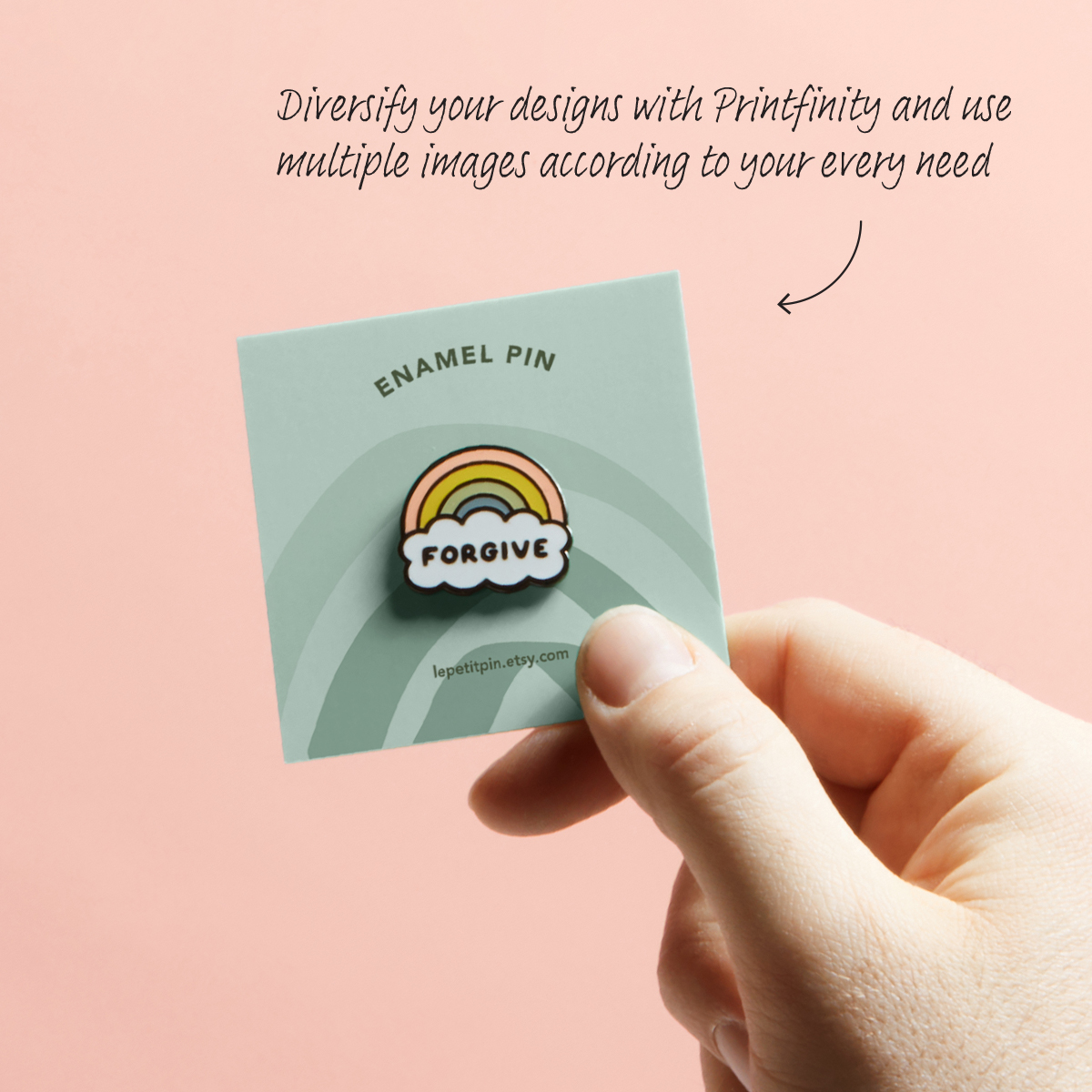 MOO's tweet photo. Business Cards don't always have to talk business. Use them for pin backing cards and diversify your designs with Printfinity. 🌈 #MOOtips https://t.co/O9D7jLEyIL