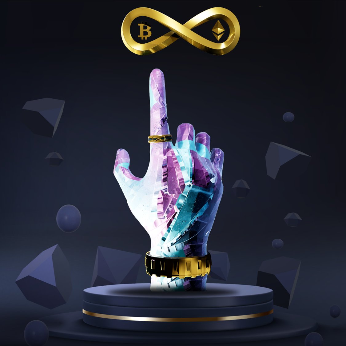 dfinitygangs's tweet image. #Diamondhands is not only help #DfinityGangs to get rid of fears, to overcome all difficulties, but also remind each #DfinityGangs always remember our mission to bring the Internet Computer to more popular to the world w/ @dominic_w .

#ICP #NFT #DAO