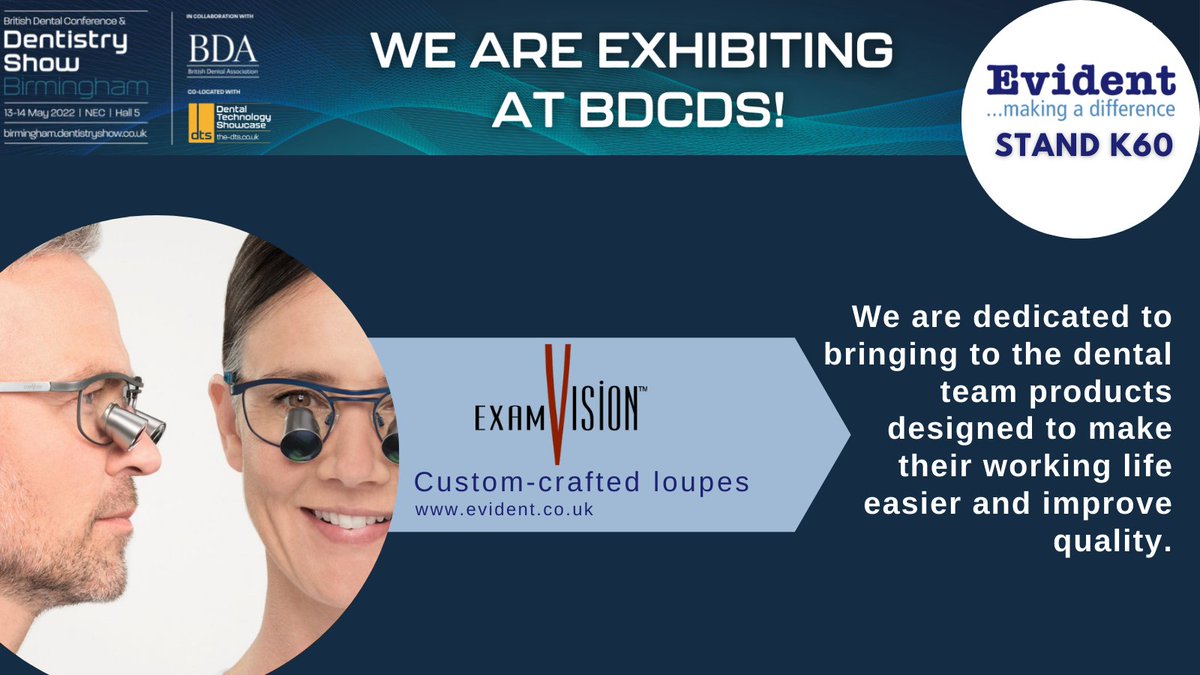 evidentdental's tweet image. Less than 2 weeks until the Dentistry Show Birmingham #BDCDS22

Come and say hi at our stand K60 and see which products we can offer you to make your working life easier and improve quality.