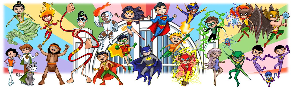 Superfriends drawn in my Toon Style! #SuperFriends #saturdaymorning