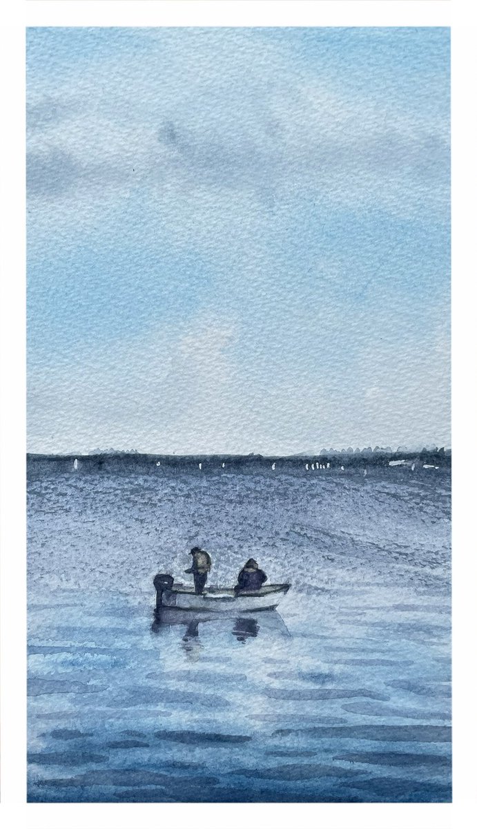 MilliGArtist's tweet photo. Fishermen at Draycote https://t.co/jUp94nXPG8