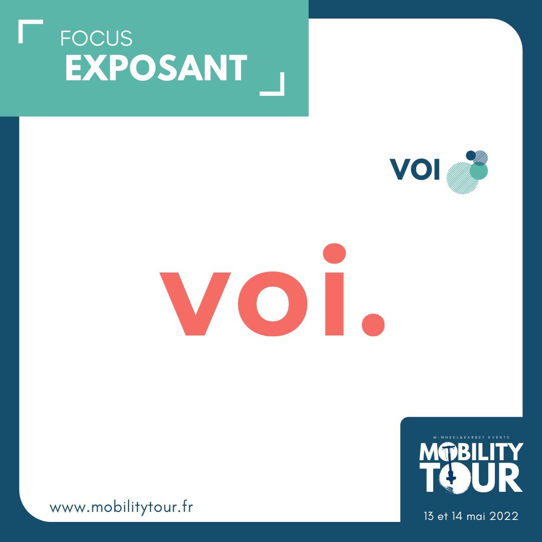 Retrouvez <a href="/voitechnology/">Voi Technology</a> les 13 et 14 mai lors du Mobility Tour ! <a href="/CMAFrance_/">CMA France</a> <a href="/KeolisBxMetro/">Keolis Bx Metro</a> <a href="/Bdx_Technowest/">Bordeaux Technowest</a>  <a href="/BxMetro/">Bordeaux Métropole</a> @FMobilite <a href="/NvelleAquitaine/">Nouvelle-Aquitaine</a> #mobilitytour #tablesrondes #micromobilite #trottinettes #mobiliteresponsable