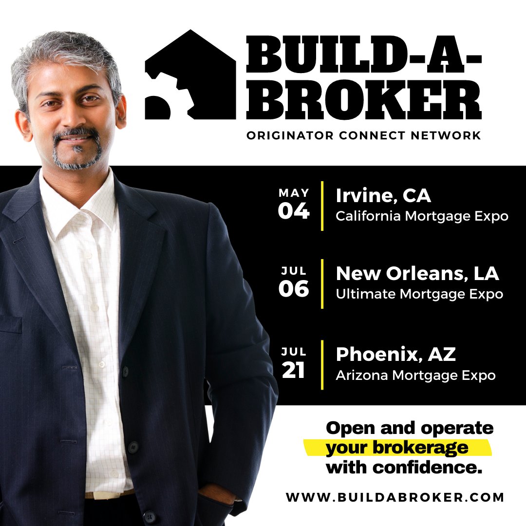 OriginatorCN's tweet photo. TOMORROW, before The California Mortgage Expo, participate in Build-A-Broker, an in-person training event designed to help you establish the solid foundations of your business.

Find a class near you: https://t.co/zmNBh145Wi

#mortgageprofessional #mortgageevents https://t.co/A2iw2khPaA