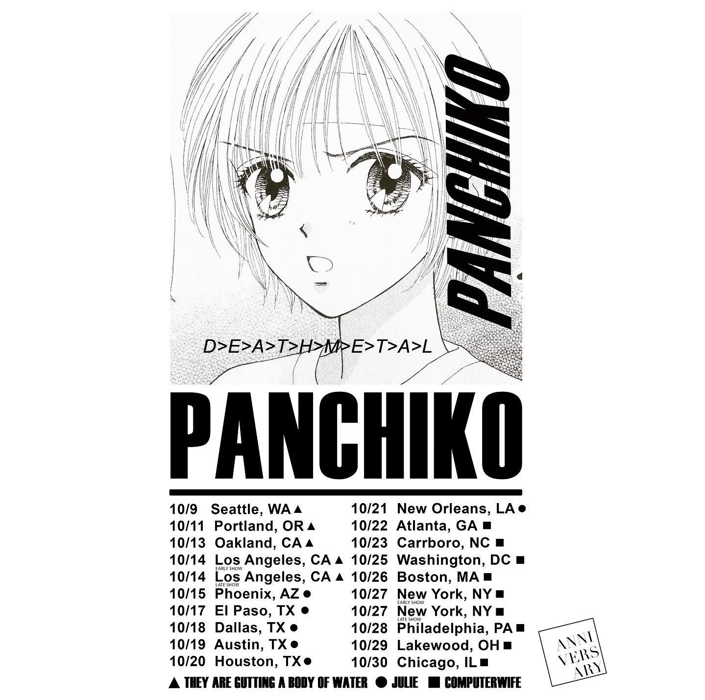 Panchiko on Twitter "2022 US TOUR DATES! Tickets will be on sale May