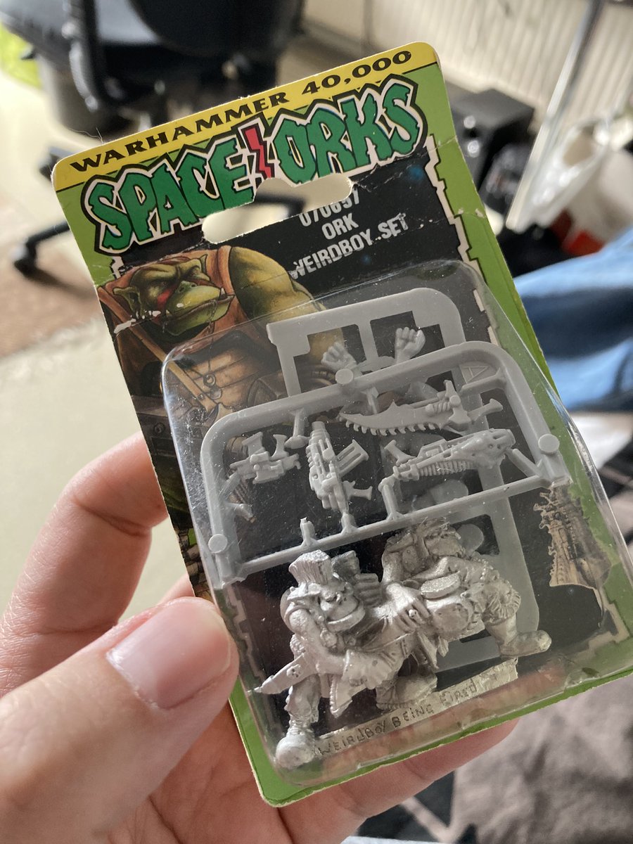 NevalainenJuho's tweet photo. RETRO ORK BEST ORKS! Mailman had some awesome stuff for me! Curious, how dangerous are these old lead minis? #WarhammerCommunity #warhammer40k #ork #retrohammer #weirdboy #spaceorks https://t.co/bBOtmrIw2J