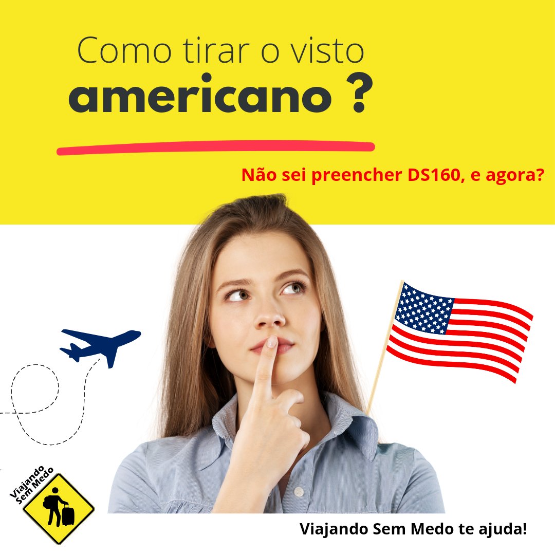 ViajandoSemMedo's tweet image. Precisa tirar seu visto americano? Entre em contato com o Viajando Sem Medo, preenchemos a sua Ds e orientamos em todo o processo do visto.