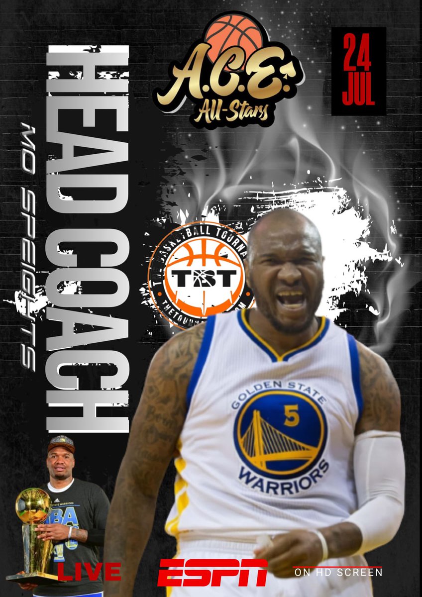 The moment we all have been waiting for !!!  Ace all stars are headed to <a href="/thetournament/">TBT</a> Pls help us introduce our head coach <a href="/Mospeights16/">Marreese Speights</a> ‼️🤝