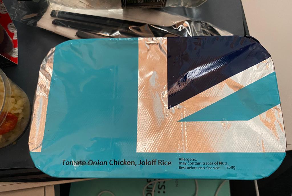 Twitter, it's time I share with you the "jollof rice" British Airways served on my flight to Ghana a few weeks ago