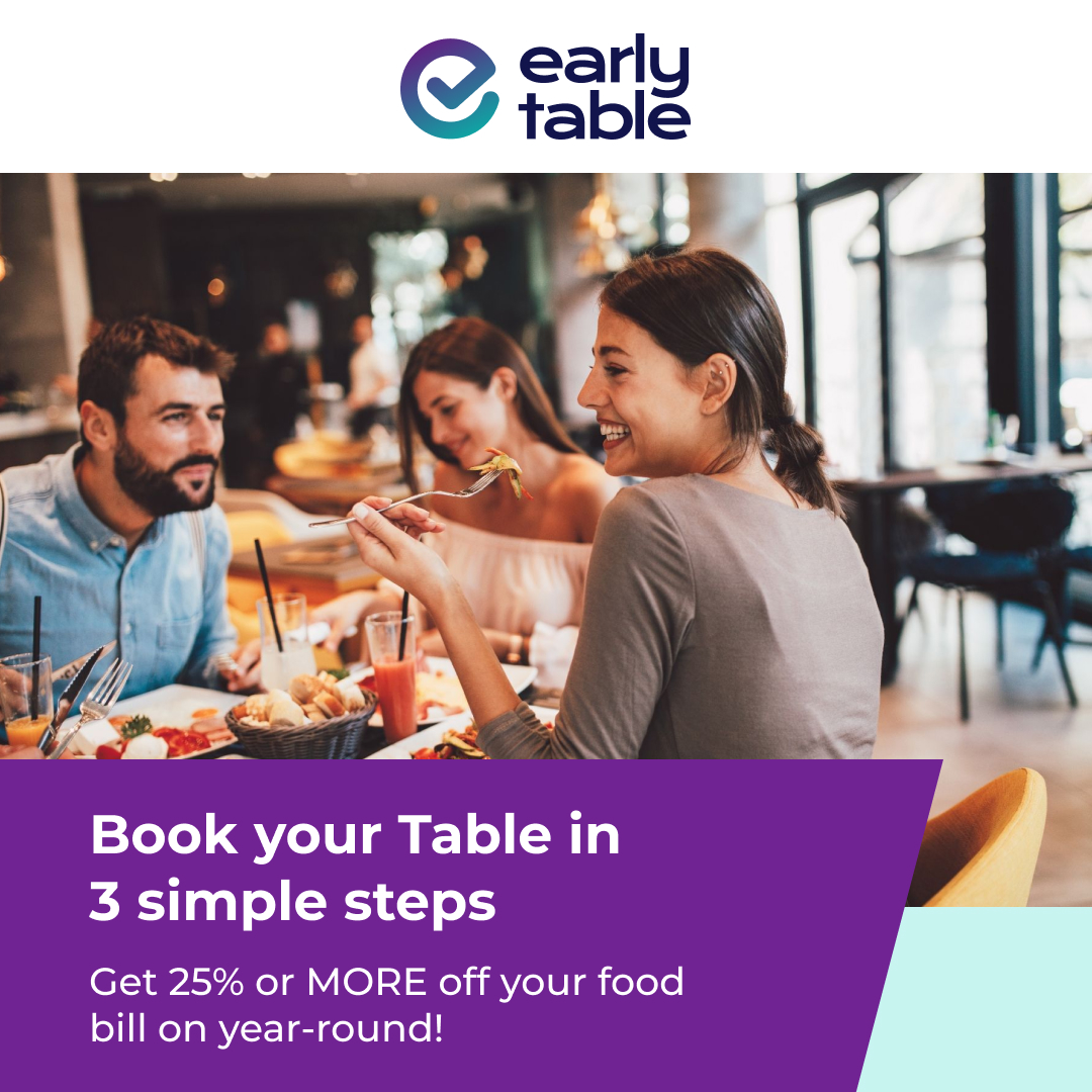 Early_Table's tweet image. Book your table with Early Table in 3 simple steps..
1️⃣ Find a restaurant by date, location or number of guests, 2️⃣ Pay €1 per person to secure your booking
3️⃣ Receive a confirmation email - #BookOnline
#earlytable #earlytableIreland #foodie